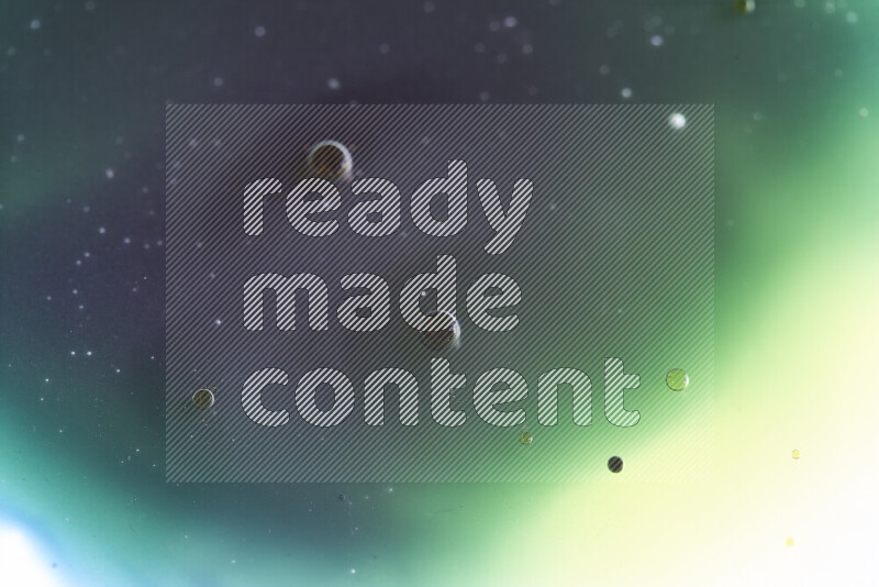 Close-ups of abstract mixed watercolors on oil Surface