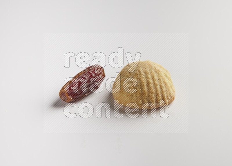 Single Piece of Maamoul direct on white background