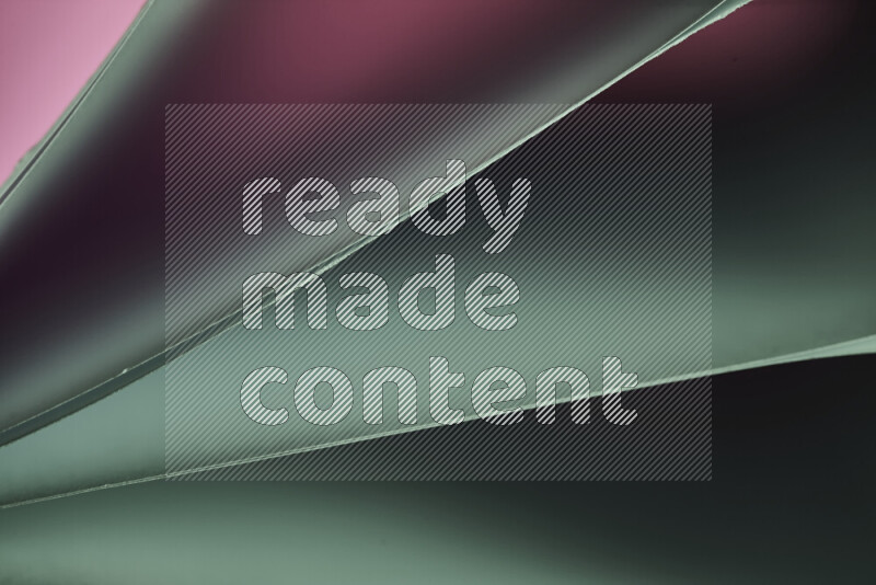 An abstract art piece displaying smooth curves in warm and cold gradients created by colored light