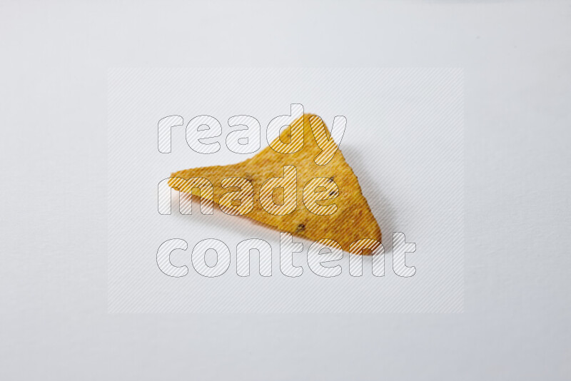 Nachos snacks on white background