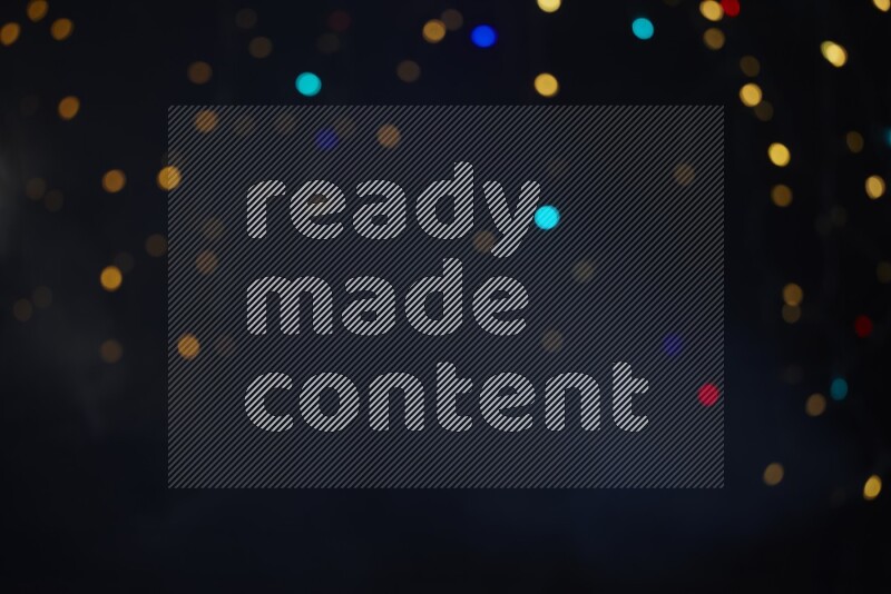 Abstract bokeh light with flare haze