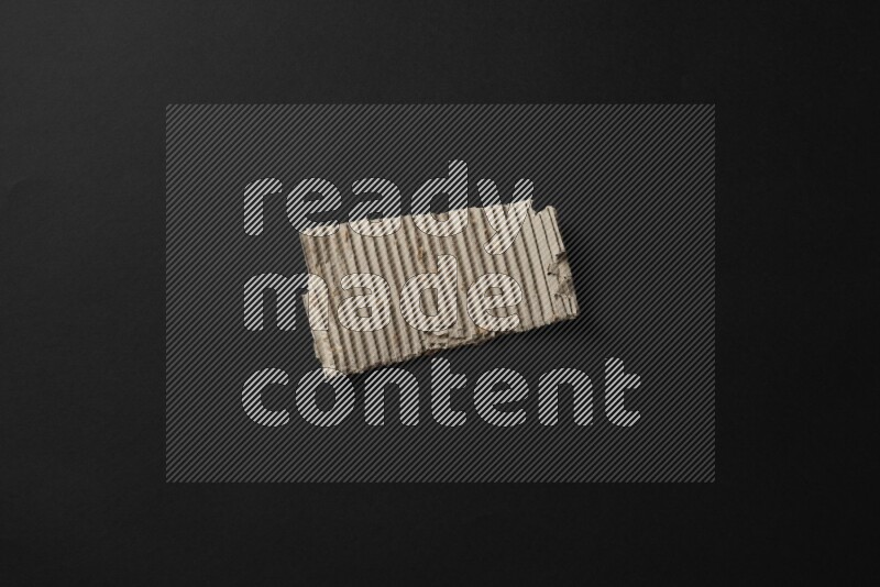 Cardboard on black background