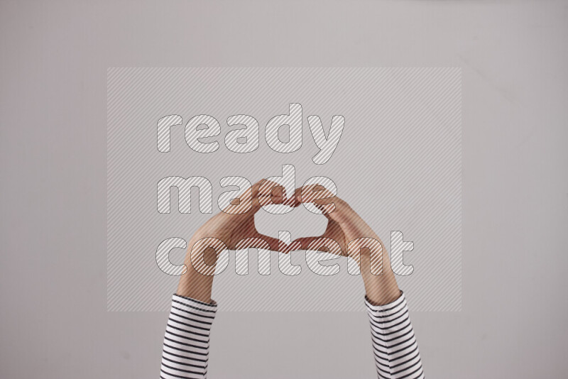 Woman hands gesturing sign language