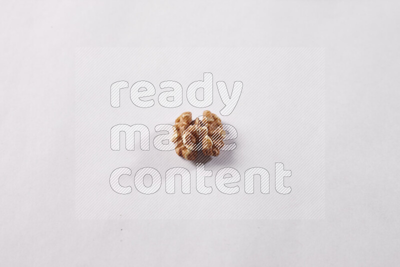 Walnuts on white background