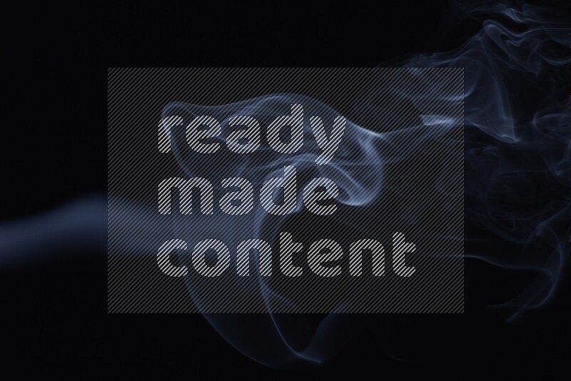 Wavy smoke motion in blue