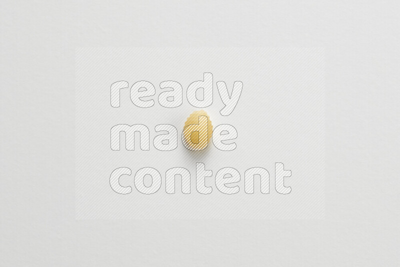 Shells pasta on white background