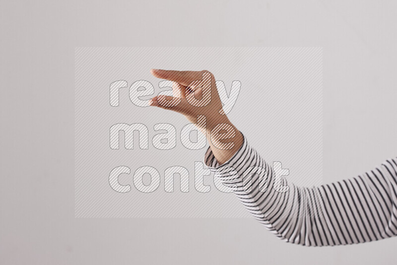 Woman hands gesturing sign language