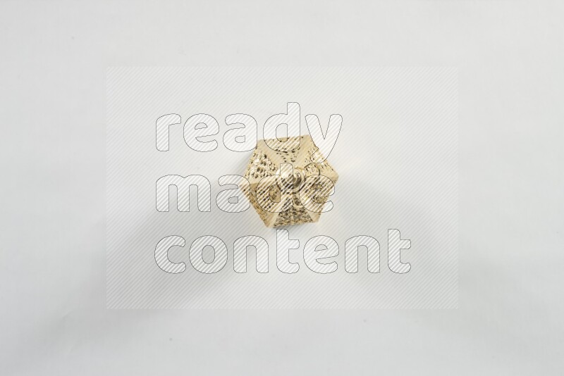 A ramadan lantern placed on white background