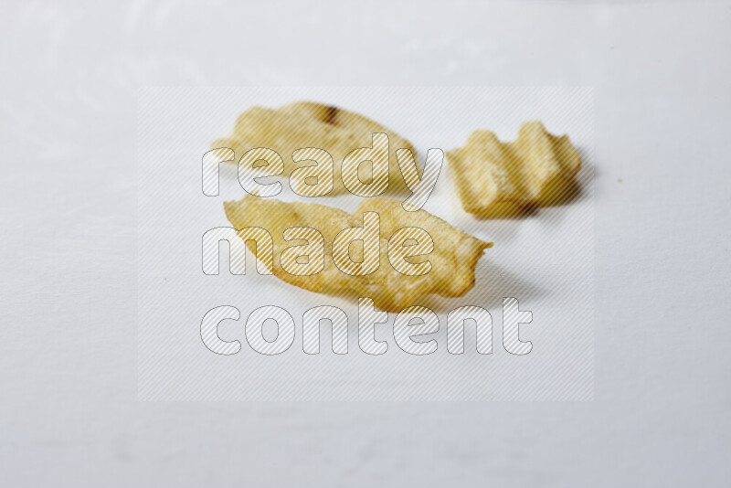 Chips snacks on white background