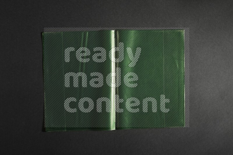 Colored plastic textures on black background