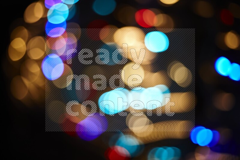 Abstract bokeh light in multicolor