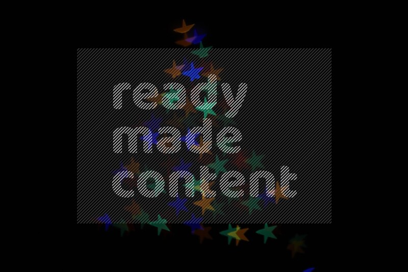 Bokeh light in star shape