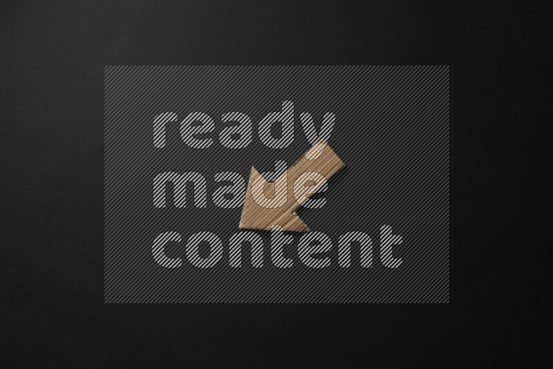 Cardboard in shapes on black background