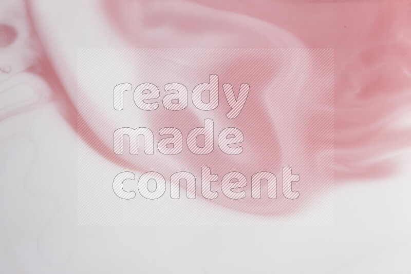 A close-up of abstract swirling patterns in red and white