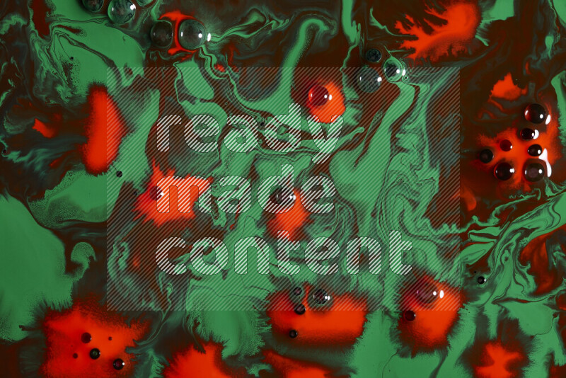 Abstract colorful background with mixed of red and green paint colors