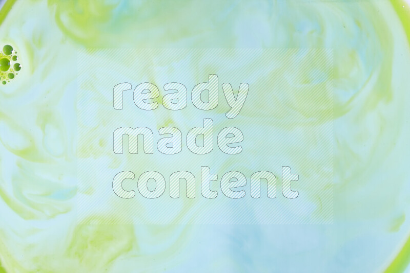 A close-up of abstract swirling patterns in green gradients