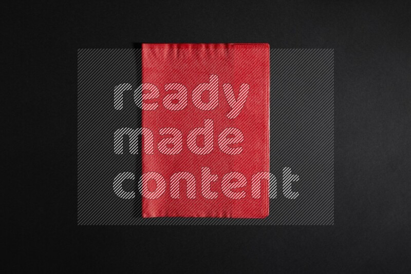 Colored plastic textures on black background