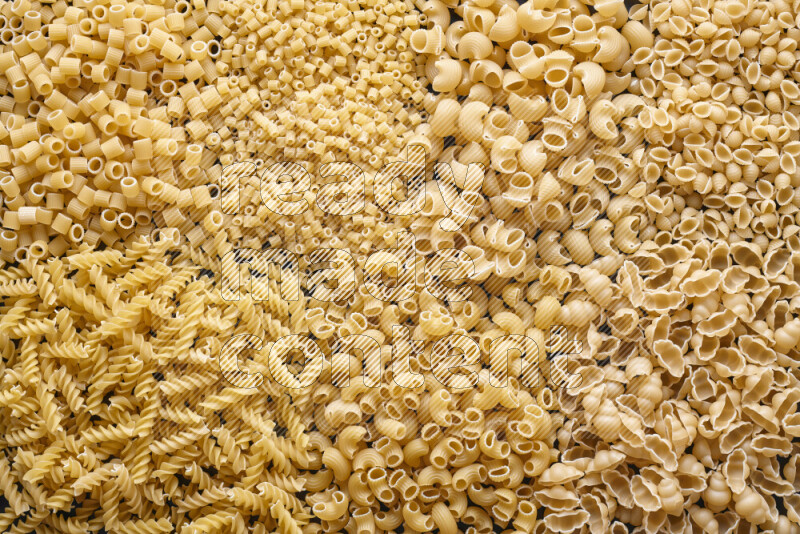 7 types of pasta filling the frame
