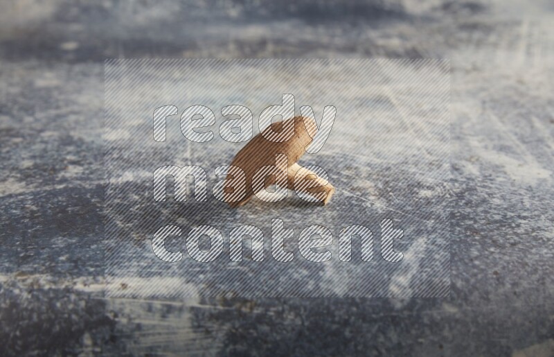 45 degre shiitake mushrooms on a textured rustic blue background