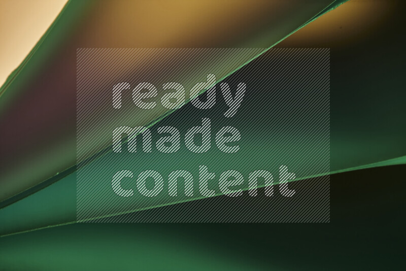 An abstract art piece displaying smooth curves in warm and cold gradients created by colored light