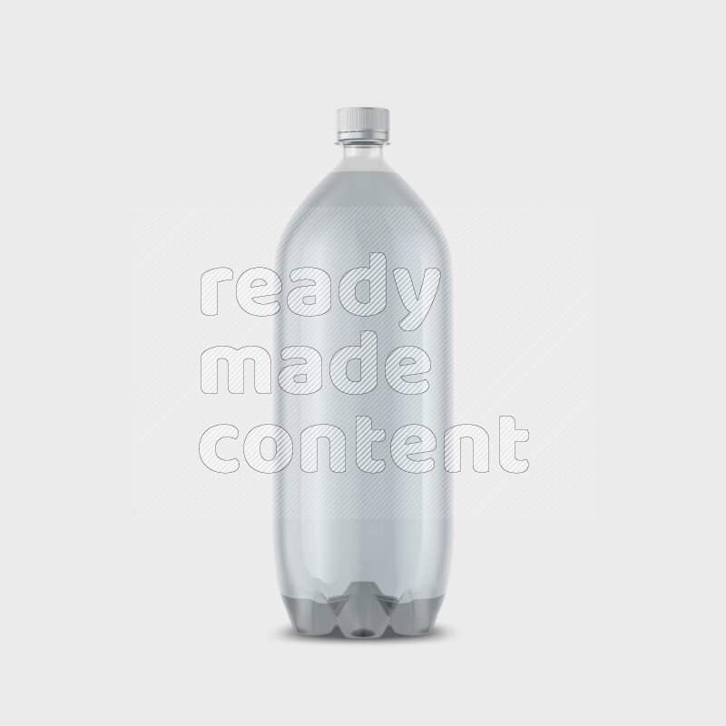 Plastic bottle mockup without label isolated on white background 3d rendering
