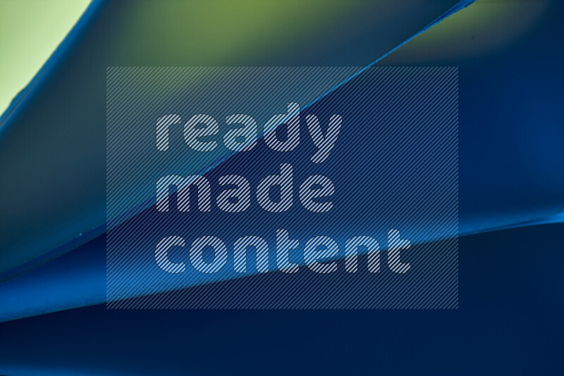 An abstract art piece displaying smooth curves in cold gradients created by colored light