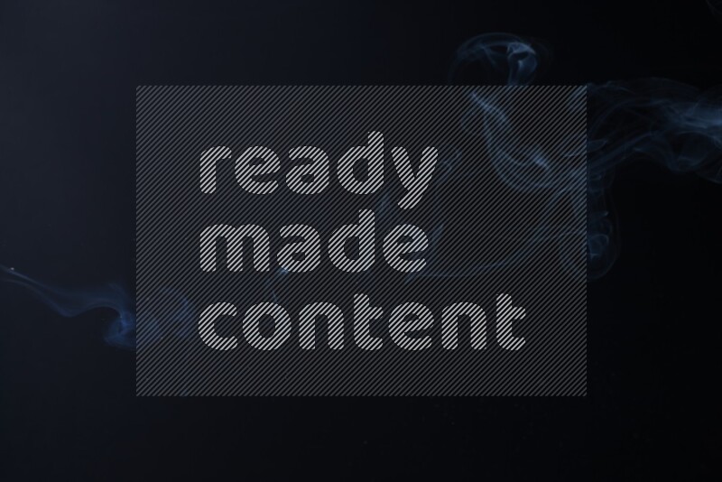 Wavy smoke motion in blue