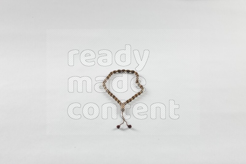 A prayer beads placed on white background