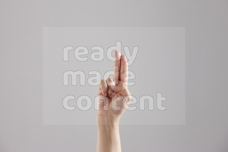 Woman hands gesturing sign language