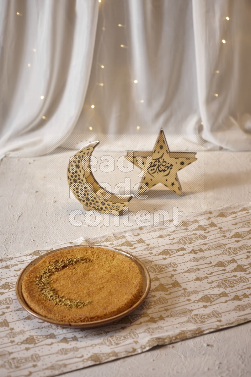 Konafa with lanterns in a light setup