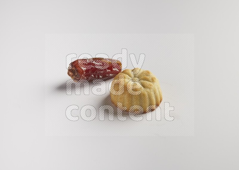 Single Piece of Maamoul direct on white background