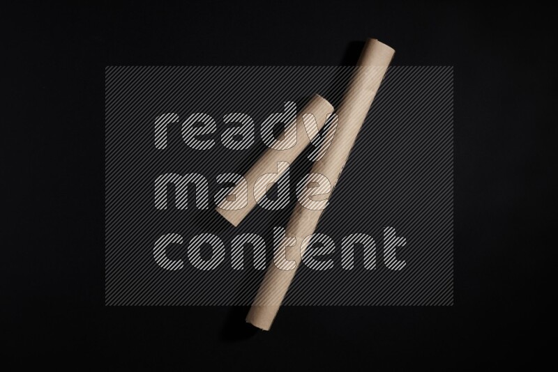 Craft paper on black background