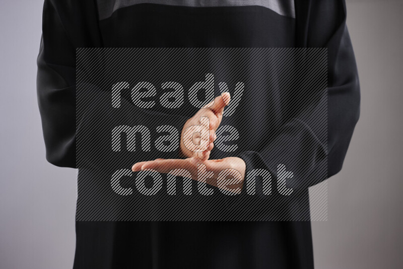 Woman hands gesturing sign language