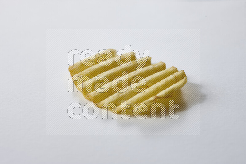 Chips snacks on white background