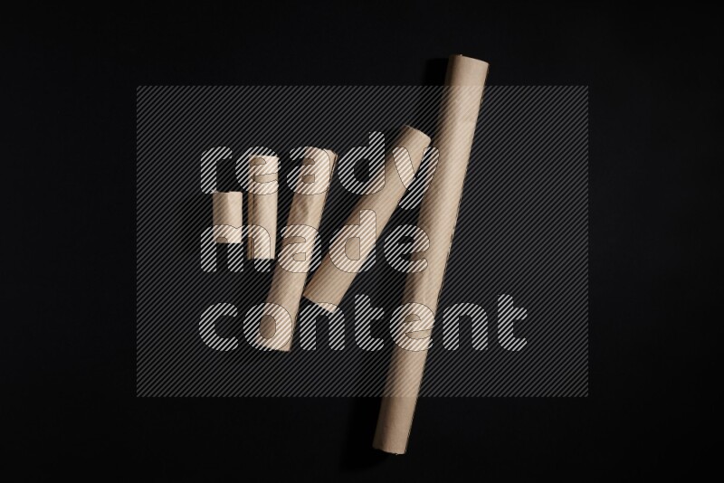 Craft paper on black background