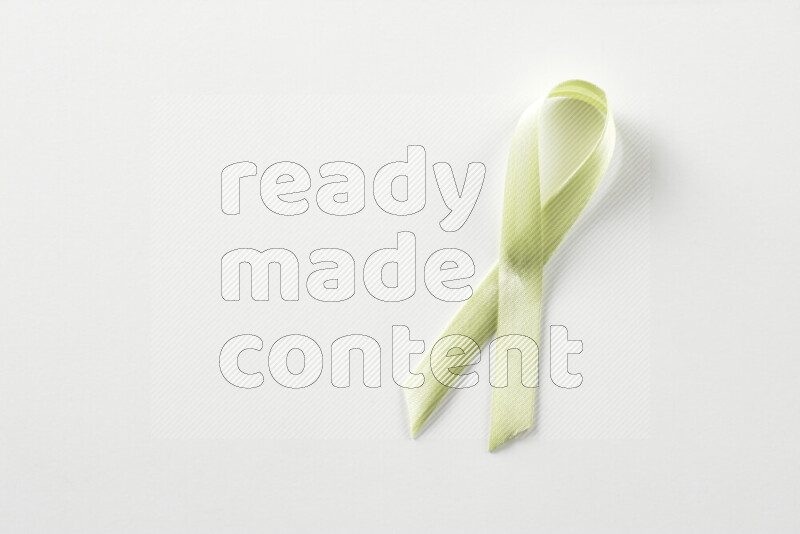 Cancer awareness ribbons on white background