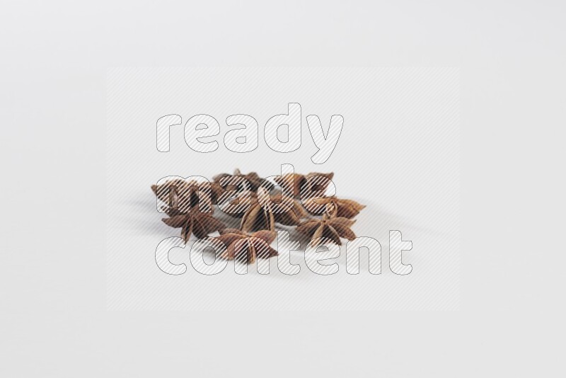Star anise on a white background