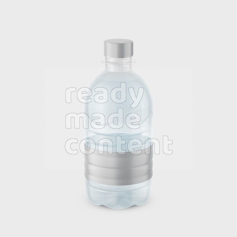 Plastic bottle mockup with a label isolated on white background 3d rendering