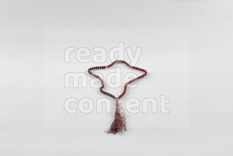 A prayer beads placed on white background