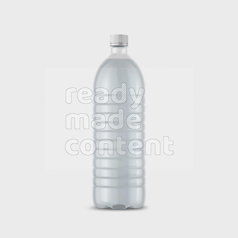 Plastic bottle mockup without label isolated on white background 3d rendering