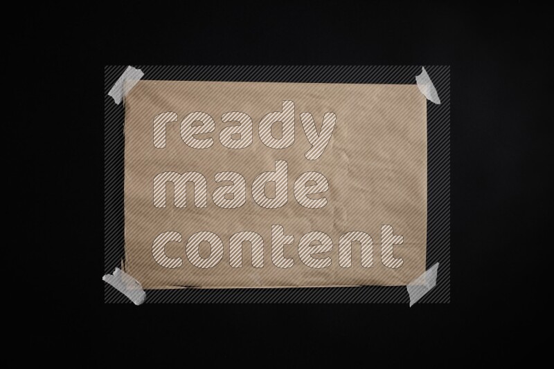 Craft paper on black background