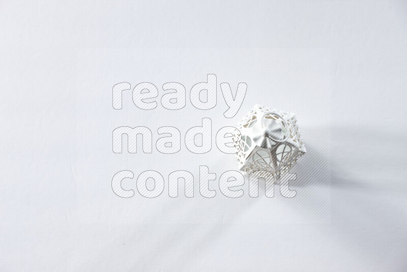 A ramadan lantern placed on white background