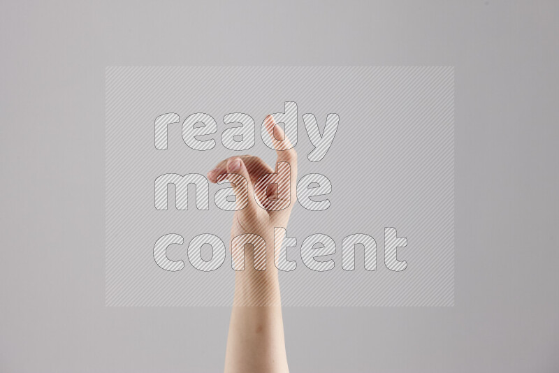 Woman hands gesturing sign language