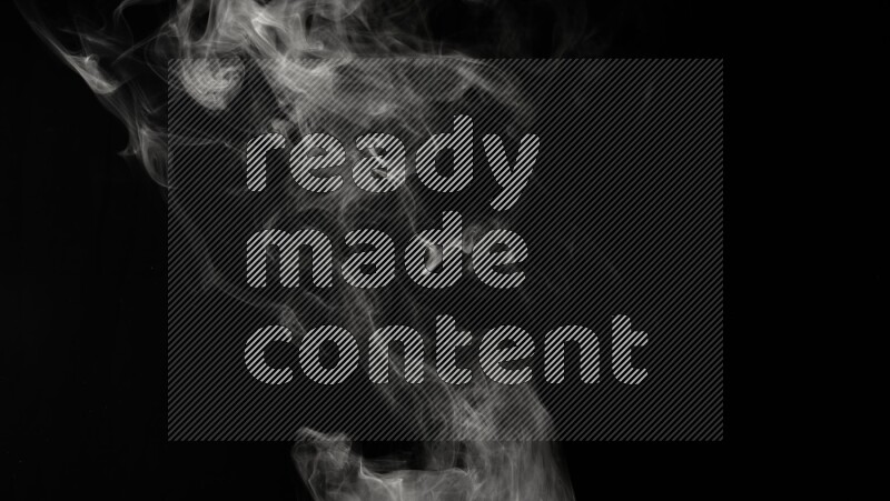 irregular white smoke on black background.