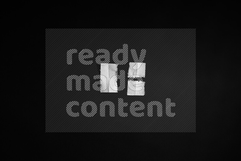 Tissue paper on black background