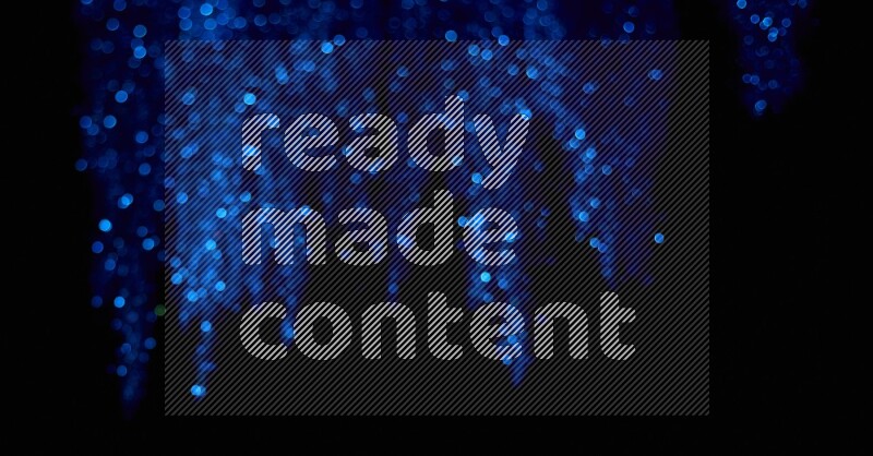 Blue glitter powder isolated on black background