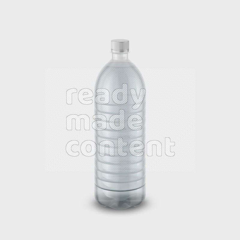 Plastic bottle mockup without label isolated on white background 3d rendering
