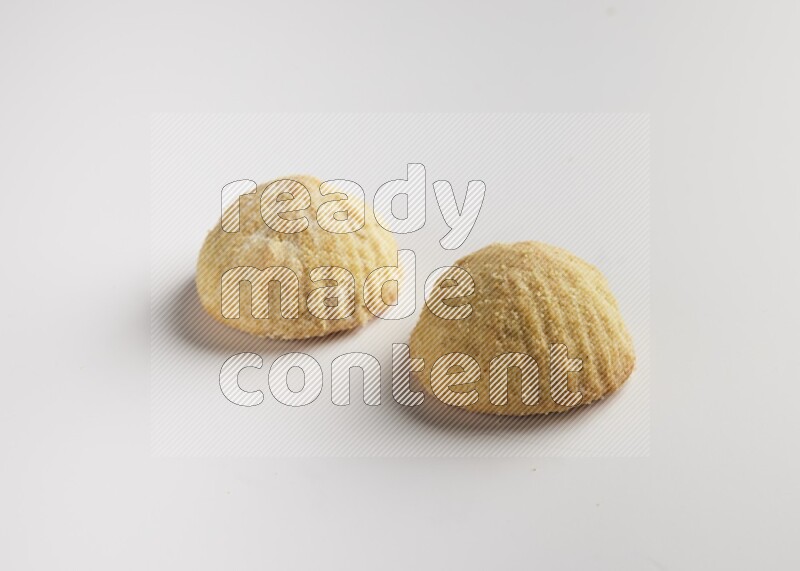 Two Pieces of Maamoul direct on white background