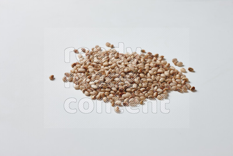 Black-eyed peas on white background