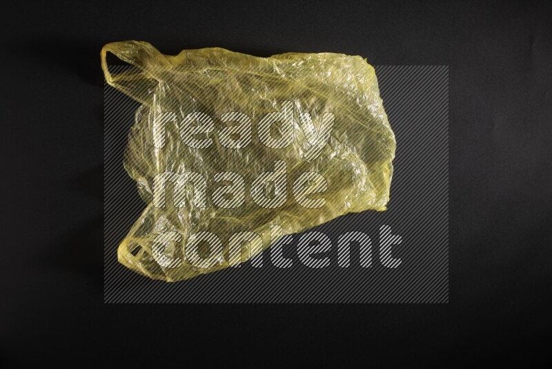 Colored plastic textures on black background